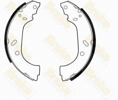 BRAKE ENGINEERING sh2488 -  Комплект тормозных колодок
